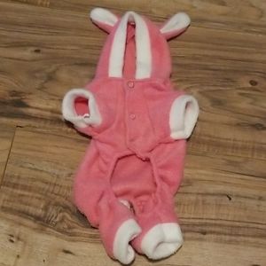 NWOT Pink and Blue Bunny Onesies for Pet